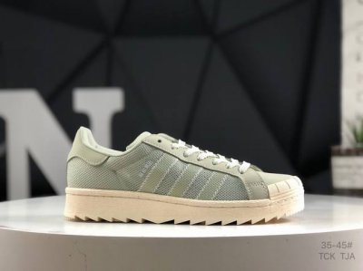 真标带半码 阿迪 Ad Originals Superstar X Neighborhood × Clot 贝壳头 采用全新头层拼接皮革材质 后跟采用特色3D立
