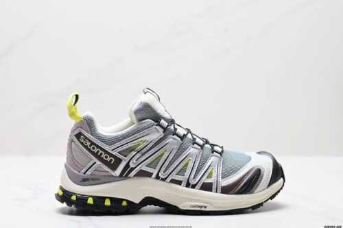 公司级Salomon Xa Pro 3D Suede 萨洛蒙户外越野跑鞋 鞋面采用Sensifit贴合技术 全方位贴合包裹脚型 鞋跟部鞋底牵引设计 提供强大的抓
