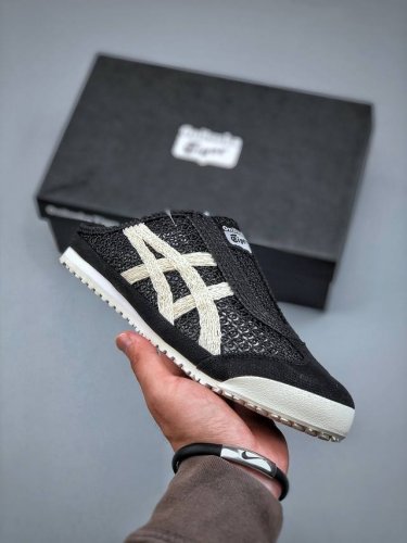 亚瑟士 Onitsuka Tiger鬼冢虎 Mexico 66 Sabot 网面透气 新款舒适一脚蹬男女运动休闲鞋 货号：1183C1 01 尺码：36-45