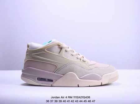 Jordan 乔丹 公司级 AJ4代重置版系列 男女鞋半码制，采用头层牛巴磨砂革鞋面材质，缜密定位拉帮及注胶效果，中底PU内嵌开窗式Air缓震气垫 黑猫配色 终 - 点击图像关闭