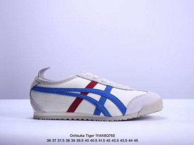 Onitsuka Tiger Mexico 66 阿斯克斯 鬼冢虎 低帮 男女同款 减震支撑低邦运动休闲鞋 这款鞋由皮革制成，具有鞋跟交叉加固设计，可提供更高的