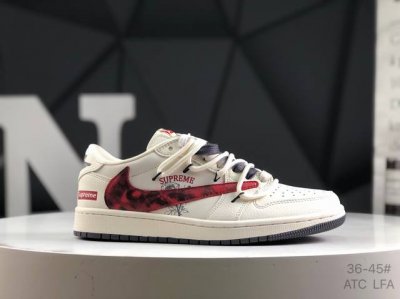 公司级带半码 耐克 Air Jordan 1 Low Aj1 乔1 联名 倒钩 高端定制 低帮复古文化板鞋 货号 Dm6868 109 定制鞋盒 大厂纯原品质出