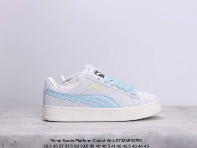 Puma Suede Platform Cutout Wns 彪马 低帮 黑色 标贴运动鞋鞋款复刻，重温足球文化风潮；近日puma将经典鞋款palermo重新带