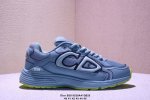 dior 迪奥 原楦原纸版数据开发 采用粒面牛剖革组合网织布鞋面材质 正确吸汗网布贴合海玻璃Cd压纹鞋垫 独家开发Tpu弹力中底组合Tr光泽耐韧锯齿橡胶大底法国