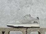 Nk Sb Dunk Low 斯图西联名-拼接灰勾 周年高端定制 低帮休闲板鞋 Sf1029-403 #定制鞋盒 大厂纯原品质出货 超高清洁度 皮料切割干净无任