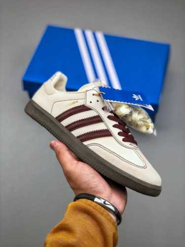 Adidas Originals Samba Adv 复古桑巴舞系列绅士德训足球风百搭低帮休闲运动板鞋 Ig1987 尺码：36-45 半