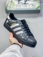 Adidas Originals Superstarokhr 墨竹熊猫 特殊手绘 官方原版原盒 双重盒中盒 该定制球鞋选用原鞋款为adidas Original
