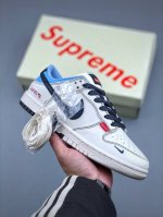 Nike Sb Dunk Low Sup系列 米白藏蓝勾 周年高端定制 低帮休闲板鞋 Fc1688-224 #定制鞋盒 大厂纯原品质出货 超高清洁度 皮料切割干