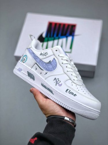 Nike Air Force 1‘07 Low 空军一号低帮休闲板鞋 哆啦A梦 定制球鞋 #原楦头原纸板 原装鞋盒 定制五金配件 内置全掌气垫 原厂鞋底货号：F