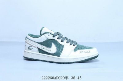 乔丹Air Jordan 1 Low Aj1 乔1低帮复古文化休闲运动篮球鞋 古驰联名 222 Adoro半 36-45