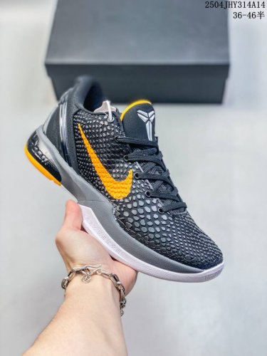 真标耐克Nike Zoom Kobe Vi protro 科比6系列低帮复刻实战运动低帮文化篮球鞋 货号:Cw -002 尺码:36 36.5 37.5 38