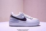 真标耐克Nike Wmns Air Force 1 Shadow全新少女系解构主义设计 马卡龙空军一号轻量增高低帮百搭板鞋 为经典设计注入玩味元素 分层结构、加