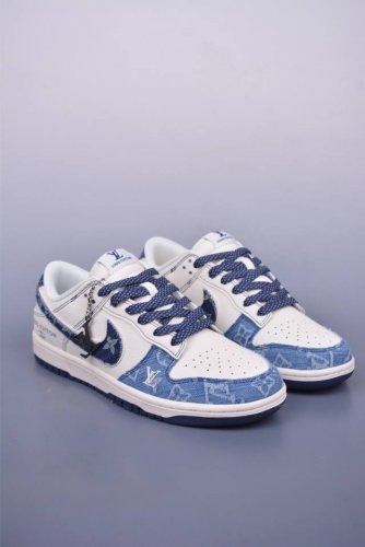 Nike Sb Dunk Low Lv联名 纯原大厂出品 极力推荐 原装头层材料 独家版型蒸餾加工 帶來的是更好的视觉和脚感体验 大厂纯原品质出货 清洁度 电绣