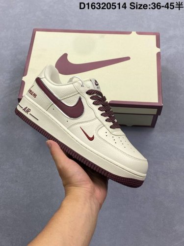 nike Air Force 1 Low’07 空军一号低帮休闲板鞋 定制皮料 原楦原纸板 纯正空军版型 内置全掌气垫 货号：男 Cw2288-114 女 Dd