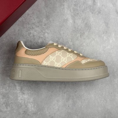 本地 核心私 gucci~~2025全新升级版 原版原色 配航空礼盒包装 gucci 情侣款厚底鞋 饼干鞋 小白鞋 运动鞋 平板鞋 走秀款 明星 网红 小红书等