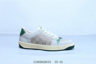 210 Gucci/古驰 经典款双G条纹女鞋复古做旧脏脏鞋老花小脏鞋板鞋 货号 43194A36 G0 9094 310690Aduoi 35-45