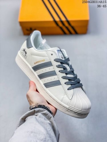 公司级阿迪达斯Adidas三叶草 Originals Superstar贝壳头’Diy’系列低帮经典百搭休闲运动板鞋 原装头层材料 用料绝不含糊 独家版型蒸餾加