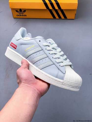 公司级头层！阿迪达斯Adidas Superstar 贝壳头经典百搭休闲板鞋 渠道正品订单 诠释市场最高工艺水平 贝壳头经典小白板鞋 专柜上架同步配色 全鞋进口