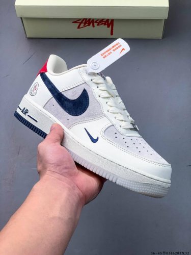 原楦数据纸版 采用硬质优质皮革鞋面材质 内置全掌Air Sole气垫 耐克 Nike Air Force 1 Low 空军一号低帮百搭休闲运动板鞋 051628