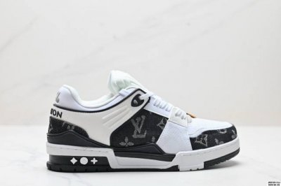 真标全新Lv路易威登Louis Vuitton Trainer Sneaker Low休闲运动文化百搭板鞋 尺码:36-45 Id:Jed129-Zjj