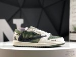 公司级带半码 耐克 Aj1倒勾Travis Scott X Air Jordan 1 Reverse Mocha Aj1乔1 Ts 闪电 联名倒钩 低帮文化篮球