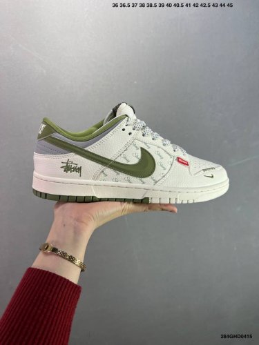 公司级Nike Sb Dunk Low 斯图西联名 解构抽绳鞋带 纯原大厂出品 极力推荐 原装头层材料 独家版型蒸餾加工 帶來的是更好的视觉和脚感体验 大厂纯原
