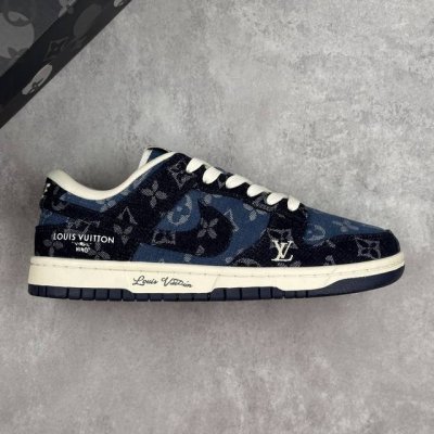 本地 核心私 耐克 Nike Sb Dunk Low X Lv 联名 高端定制 低帮休闲板鞋 大厂纯原品质出货 超高清洁度 皮料切割干净无任何毛边 细节完美 货