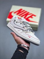 Travis Scott x Fragment Design x Air Jordan 1 Low OG SP AJ1 乔1 斯图西联名-红缝线抽绳 低帮文化休