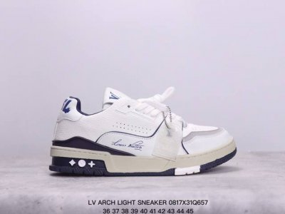 二层皮 全新lv路易威登 Lv Arch Light Sneaker 休闲运动文化百搭篮球板鞋 xm0817Q657