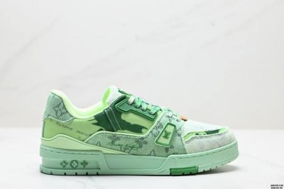 公司级全新Lv路易威登Louis Vuitton Trainer Sneaker Low休闲运动文化百搭板鞋 尺码:39-45 Id:Jkd129-Zjr