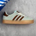 本地200 核心私 阿迪达斯Adidas Originals Sambae W 桑巴舞加大厚底版系列德训风百搭松糕休闲运动板鞋 #男女鞋半码制#原楦原纸版开发#