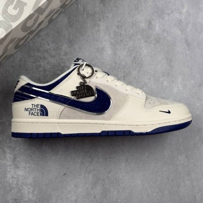 本地310 核心私 nk Sb Dunk Low 北面联名-猪八拼色蓝勾 周年高端定制 低帮休闲板鞋 定制鞋盒 大厂纯原品质出货 超高清洁度 皮料切割干净无任何