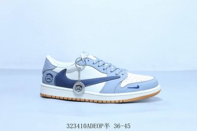 乔丹Air Jordan 1 Low Aj1 乔1低帮复古文化休闲运动篮球鞋 倒勾 货号 Ld2025-005 323410Adeop半 36-45
