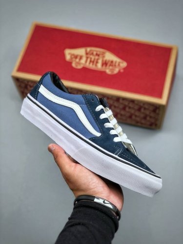 Vans Sk8-Low 经典海军蓝 低帮休闲帆布鞋 货号 Vn0A4Uuk6Bt size 35 36 36.5 37 38 38.5 39 40 40.5