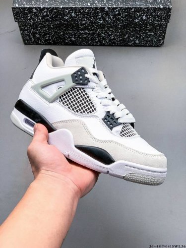 公司级！Air Jordan 4 Retro Og Cement Aj4 乔4 复古休闲运动篮球鞋 正确鞋舌立体高频 原厂数据 2025最新原厂底模 原厂纸板