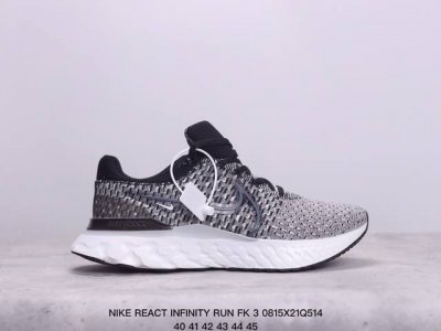 耐克nike React Infinity Run Fk 3瑞亚机能风疾速系列越野缓震休闲运动鞋。新品首发 官方正确版原装组合大底 它鞋面足够灵活，可满足您的日