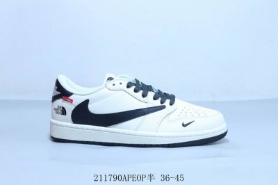 乔丹Air Jordan 1 Low Aj1 乔1低帮复古文化休闲运动篮球鞋倒勾 211790Apeop半 36-45