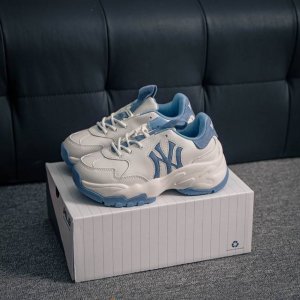 核心私 Ny美国榄球洋基队限定 X Mlb Big Ball Chunky Mesh 厚底老爹系列低帮魔术贴轻量休闲运动慢跑鞋 货号：3Ashd045N G p