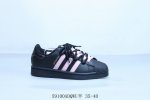 阿迪达斯Adidas Originals Superstar防滑耐磨轻便透气 低帮 贝壳头板鞋绑带 黑粉 货号 Eg4959 59 Adqwu半 35-40
