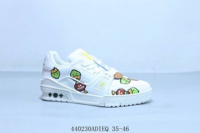 Lv路易威登Louis Vuitton Trainer Sneaker Low休闲运动文化百搭篮球鞋 440230Adieq 35-46