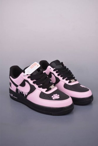 nike Air Force 1 Low 甜心猫咪 原楦头原纸板 打造纯正空军版型 专注外贸渠道 全掌内置蜂窝气垫 原盒配件 原厂中底钢印 拉帮完美 官方货号