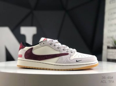 头层带半码耐克 Nike Air Jordan 1 Low Aj1乔丹一代低帮经典复古文化休闲运动篮球鞋 货号：Hd2258 615 尺码：36-45 半 Ac