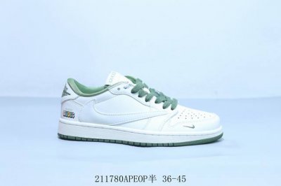 乔丹Air Jordan 1 Low Aj1 乔1低帮复古文化休闲运动篮球鞋倒勾 联名 古驰 211780Apeop半 36-45