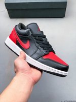 公司级头层！耐克Nike Air Jordan 1 Low Aj1 乔1 低帮潮流运动休闲板鞋。Aj1 低帮拼接 完美版型真头层牛皮# 内置缓震气垫 原鞋开模