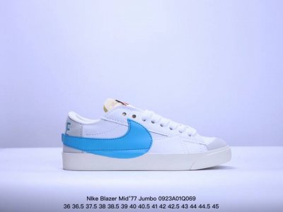 公司级nike Blazer Mid‘77 Jumbo 经典百搭低帮开拓者休闲运动板鞋 真硫化铝楦制作 原厂布料拼接 独家裁片完美鞋型 台湾进口软感荔枝头层皮