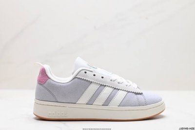 公司级adidas Neo Grand Court Alpha 阿迪达斯耐磨透气 低帮板鞋 鞋头出色设计 塑就出众贴合感 稳固的后跟贴合足部曲线设计 软弹舒适