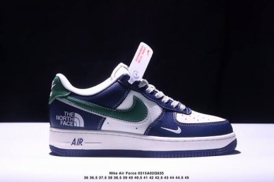 260 海外限量发售！公司级Nike Air Force 1 '07 Low “北面联名--黑绿双勾”空军一号 低帮 运动鞋 休闲鞋 折边针车 工艺难度大 原楦