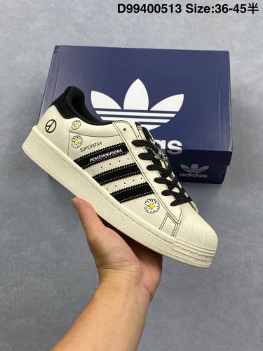 公司级阿迪达斯Adidas三叶草 Originals Superstar贝壳头’Diy’系列低帮经典百搭休闲运动板鞋 原装头层材料 用料绝不含糊 独家版型蒸餾加