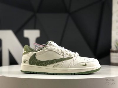 310 公司级带半码Aj1倒勾Travis Scott X Air Jordan 1 ” Reverse Mocha “ Aj1乔1 Ts 闪电 联名倒钩 低帮