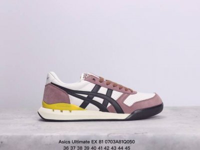 公司级asics Ultimate Ex 81复古单品 亚瑟士asics运动休闲鞋 低帮户外运动鞋ultimate 81 Ex 复古百搭板鞋鞋，从款式颜色造型上